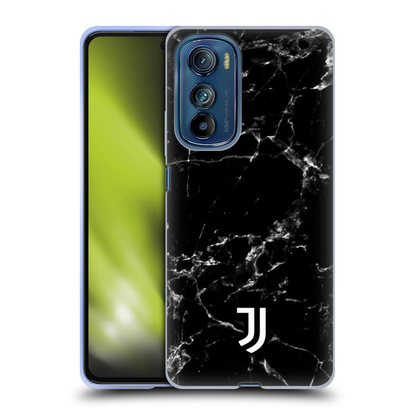 Juventus Football Club Marble Black 2 Soft Gel Case for Motorola Edge 30