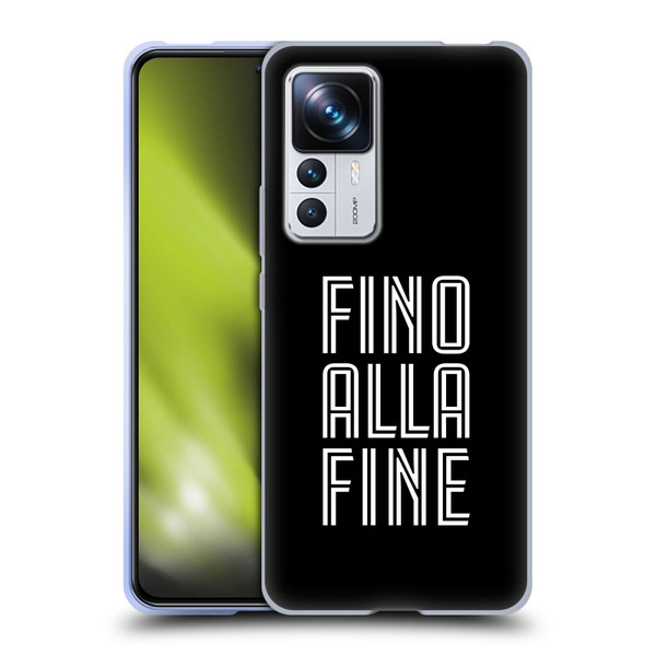 Juventus Football Club Type Fino Alla Fine Black Soft Gel Case for Xiaomi 12T Pro