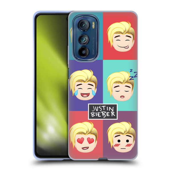 Justin Bieber Justmojis Cute Faces Soft Gel Case for Motorola Edge 30