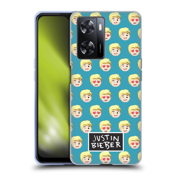 Justin Bieber Justmojis Patterns Soft Gel Case for OPPO A57s