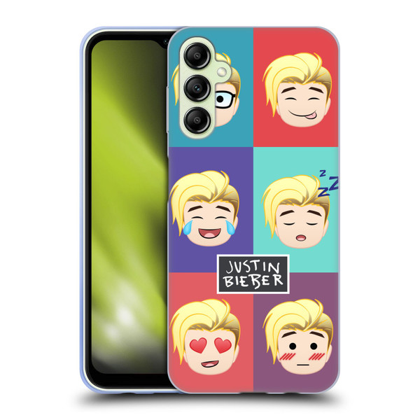 Justin Bieber Justmojis Cute Faces Soft Gel Case for Samsung Galaxy A14 5G