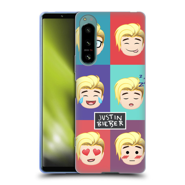 Justin Bieber Justmojis Cute Faces Soft Gel Case for Sony Xperia 5 IV