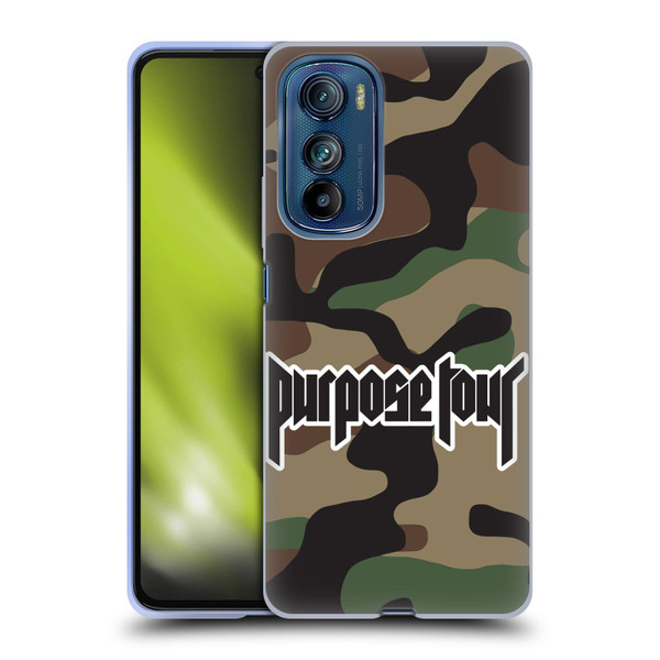 Justin Bieber Tour Merchandise Camouflage Soft Gel Case for Motorola Edge 30