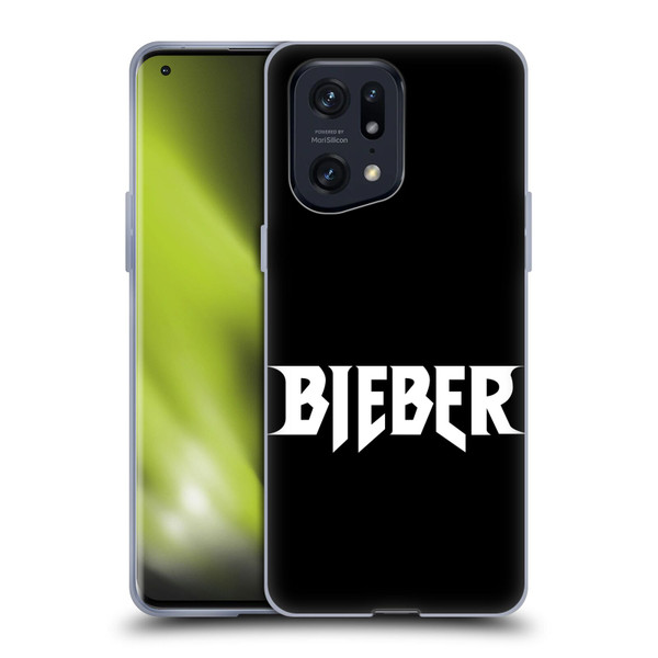 Justin Bieber Tour Merchandise Logo Name Soft Gel Case for OPPO Find X5 Pro
