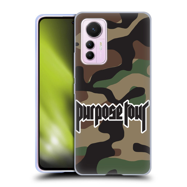 Justin Bieber Tour Merchandise Camouflage Soft Gel Case for Xiaomi 12 Lite