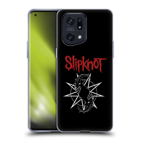 Slipknot Key Art Goat Logo Soft Gel Case for OPPO Find X5 Pro