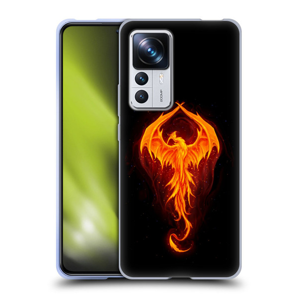 Christos Karapanos Dark Hours Dragon Phoenix Soft Gel Case for Xiaomi 12T Pro