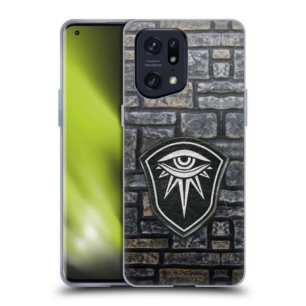 EA Bioware Dragon Age Inquisition Graphics Distressed Crest Soft Gel Case for OPPO Find X5 Pro