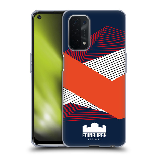 Edinburgh Rugby Graphics Shapes Soft Gel Case for OPPO A54 5G