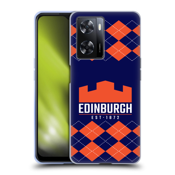 Edinburgh Rugby Logo 2 Argyle Soft Gel Case for OPPO A57s