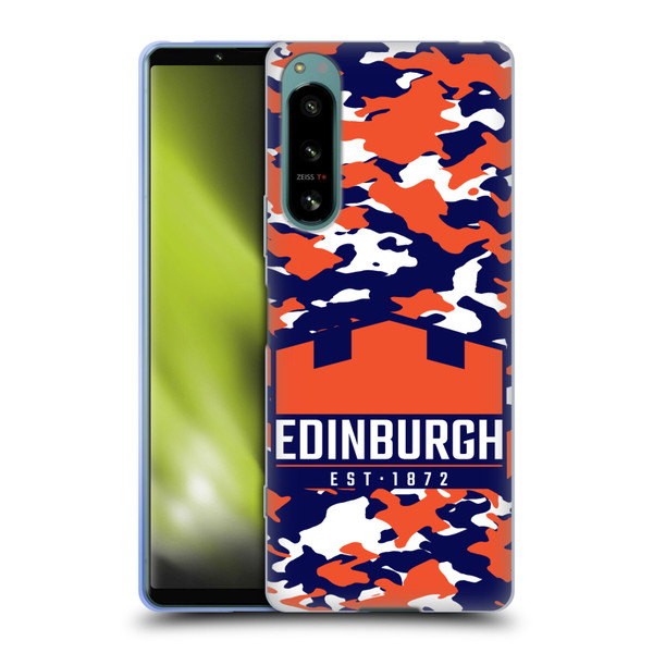 Edinburgh Rugby Logo 2 Camouflage Soft Gel Case for Sony Xperia 5 IV