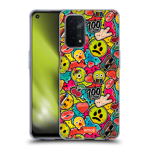 emoji® Graffiti Colours Soft Gel Case for OPPO A54 5G