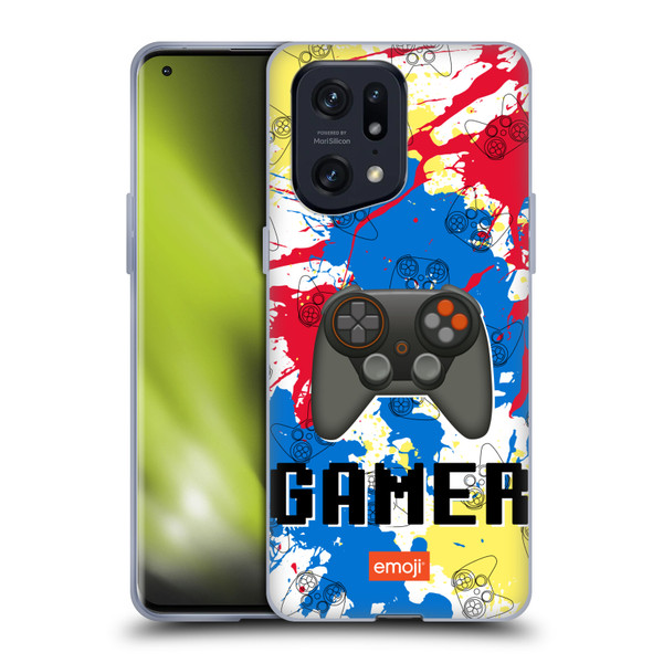 emoji® Trendy Gamer Soft Gel Case for OPPO Find X5 Pro