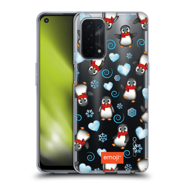 emoji® Winter Wonderland Penguins Soft Gel Case for OPPO A54 5G