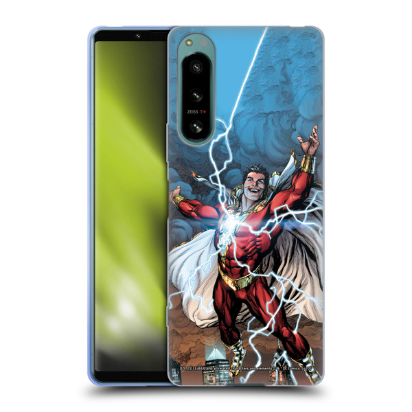 Justice League DC Comics Shazam Comic Book Art Issue #1 Variant 2019 Soft Gel Case for Sony Xperia 5 IV