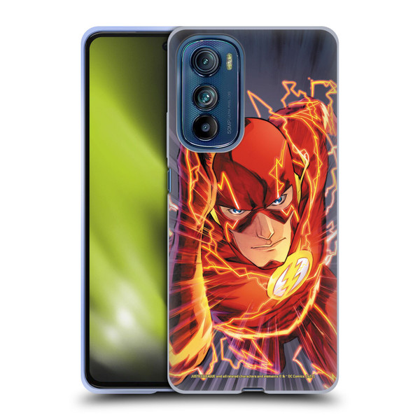 Justice League DC Comics The Flash Comic Book Cover Vol 1 Move Forward Soft Gel Case for Motorola Edge 30