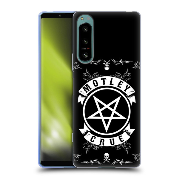 Motley Crue Logos Pentagram And Skull Soft Gel Case for Sony Xperia 5 IV