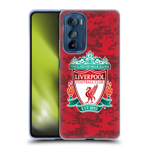 Liverpool Football Club Digital Camouflage Home Red Crest Soft Gel Case for Motorola Edge 30