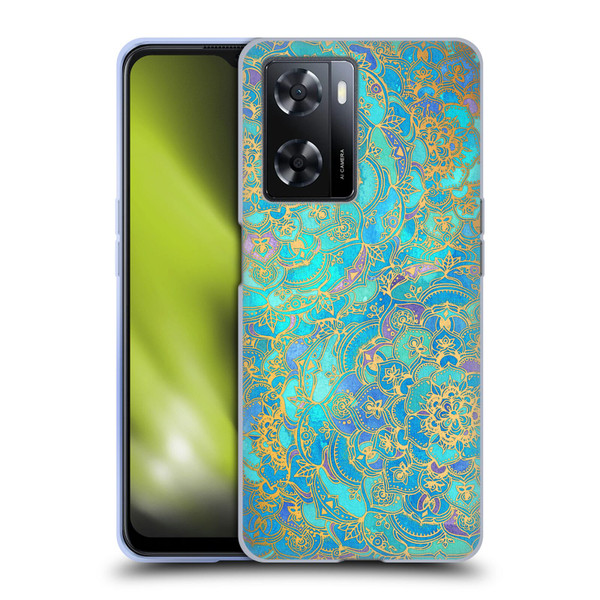 Micklyn Le Feuvre Mandala Sapphire and Jade Soft Gel Case for OPPO A57s
