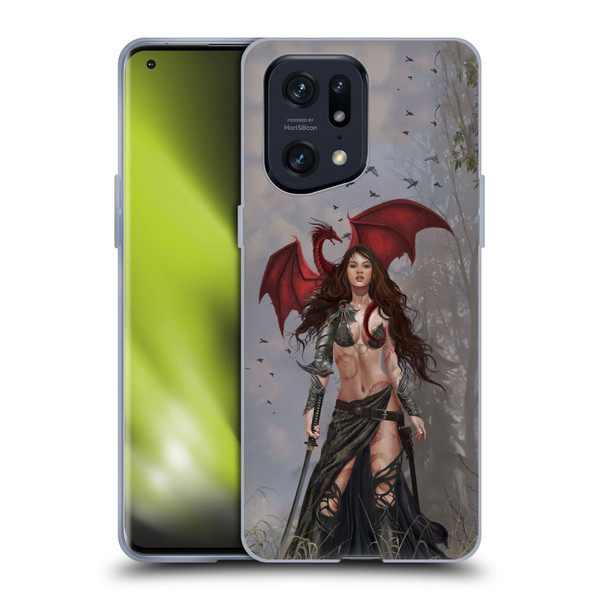 Nene Thomas Gothic Dragon Witch Warrior Sword Soft Gel Case for OPPO Find X5 Pro