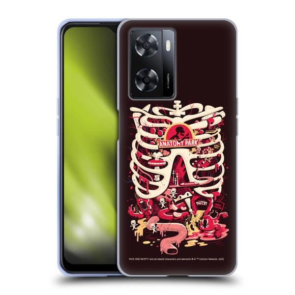Rick And Morty Season 1 & 2 Graphics Anatomy Park Soft Gel Case for OPPO A57s