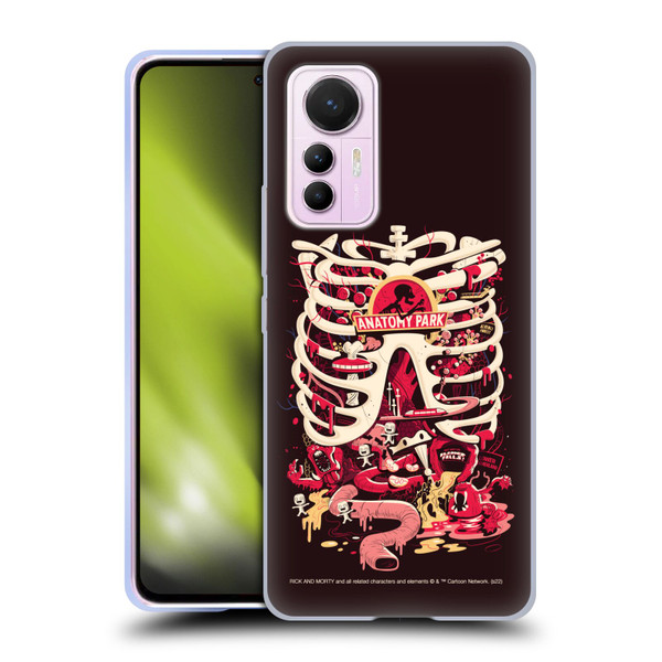 Rick And Morty Season 1 & 2 Graphics Anatomy Park Soft Gel Case for Xiaomi 12 Lite