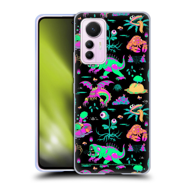 Rick And Morty Season 3 Graphics Aliens Soft Gel Case for Xiaomi 12 Lite