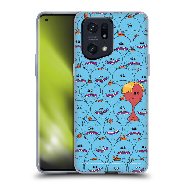 Rick And Morty Season 4 Graphics Mr. Meeseeks Pattern Soft Gel Case for OPPO Find X5 Pro