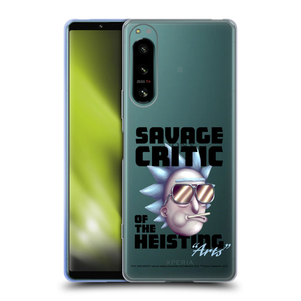 Rick And Morty Season 4 Graphics Savage Critic Soft Gel Case for Sony Xperia 5 IV