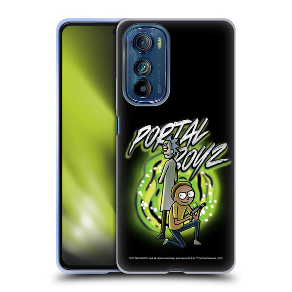 Rick And Morty Season 5 Graphics Portal Boyz Soft Gel Case for Motorola Edge 30