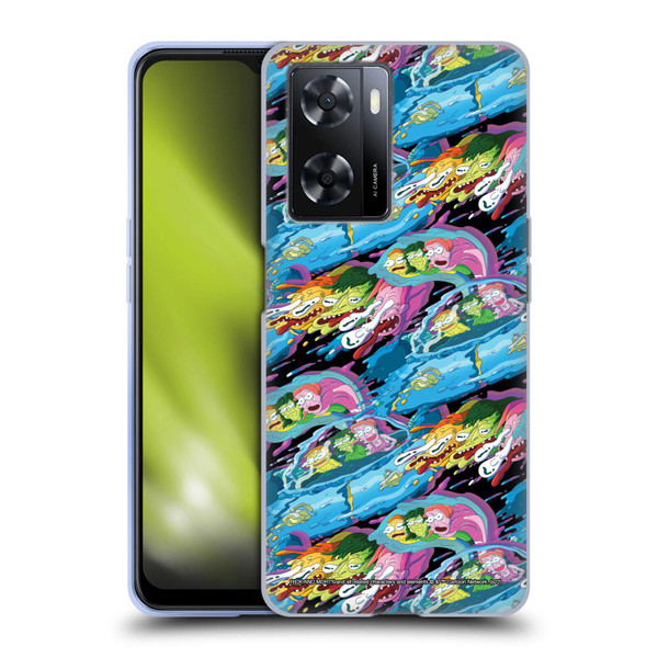 Rick And Morty Season 5 Graphics Warp Pattern Soft Gel Case for OPPO A57s