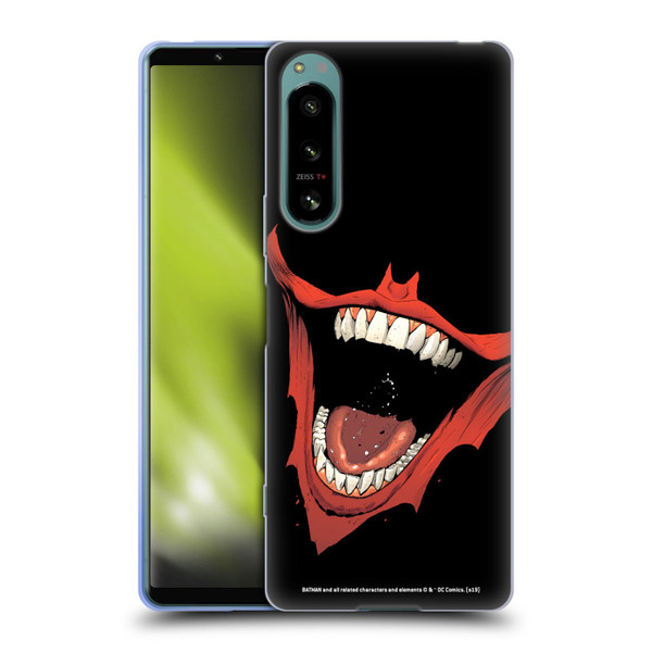 The Joker DC Comics Character Art Laugh Bat Logo Soft Gel Case for Sony Xperia 5 IV