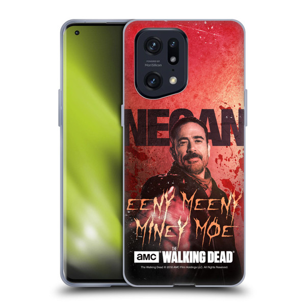 AMC The Walking Dead Negan Eeny Miney Coloured Soft Gel Case for OPPO Find X5 Pro