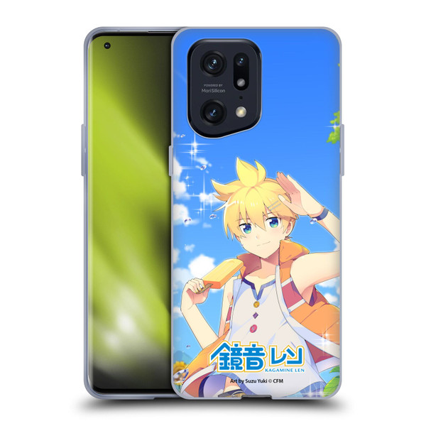 Hatsune Miku Characters Kagamine Len Soft Gel Case for OPPO Find X5 Pro