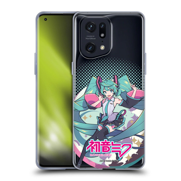 Hatsune Miku Graphics Pastels Soft Gel Case for OPPO Find X5 Pro