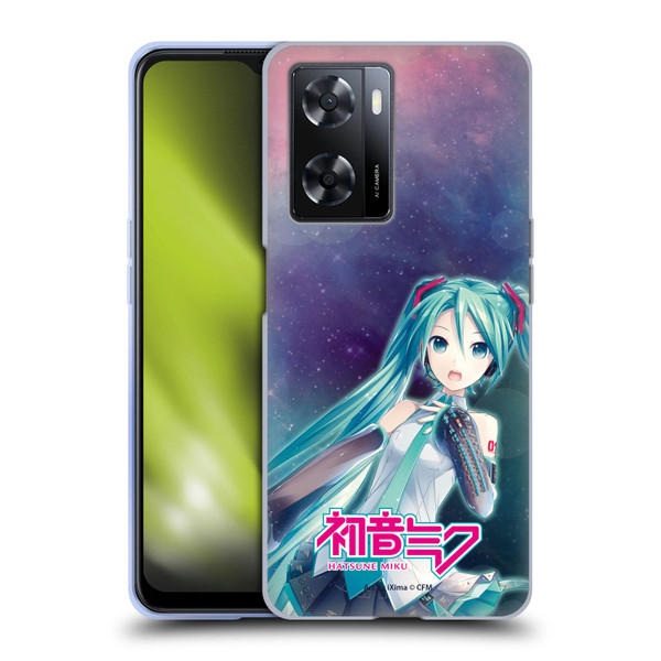 Hatsune Miku Graphics Nebula Soft Gel Case for OPPO A57s