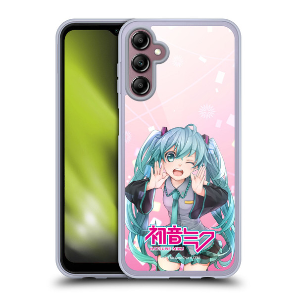 Hatsune Miku Graphics Wink Soft Gel Case for Samsung Galaxy A14 5G