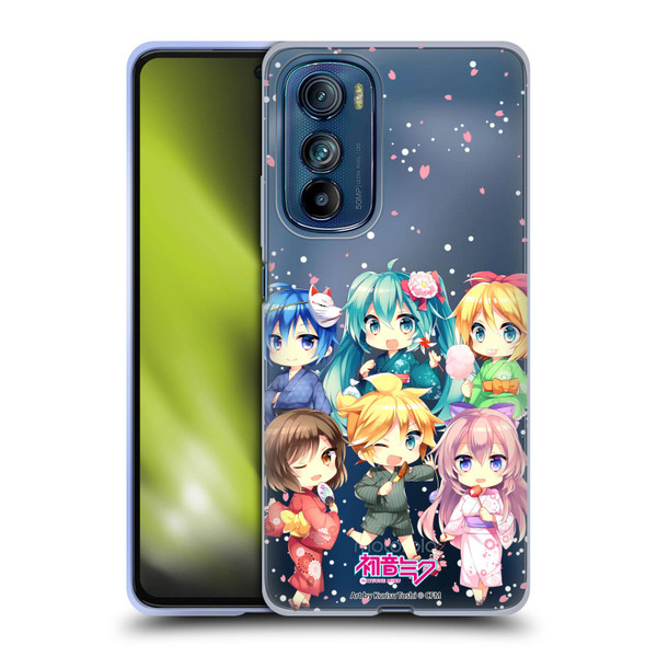 Hatsune Miku Virtual Singers Characters Soft Gel Case for Motorola Edge 30