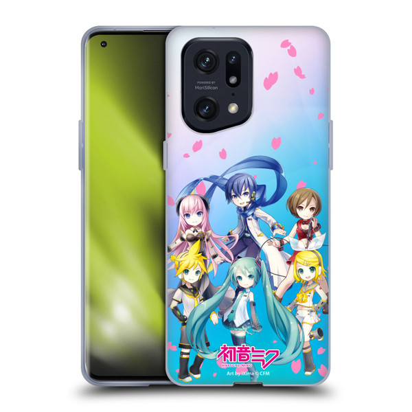 Hatsune Miku Virtual Singers Sakura Soft Gel Case for OPPO Find X5 Pro