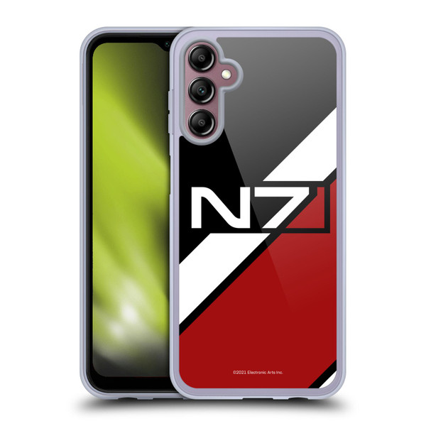 EA Bioware Mass Effect Graphics N7 Logo Stripes Soft Gel Case for Samsung Galaxy A14 5G