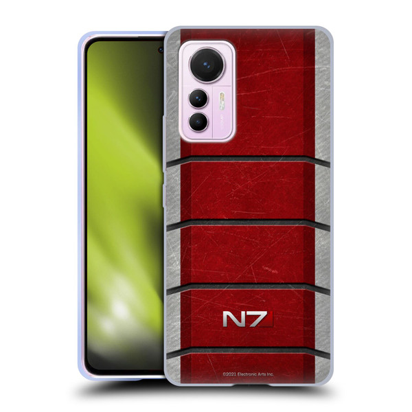 EA Bioware Mass Effect Graphics N7 Logo Armor Soft Gel Case for Xiaomi 12 Lite