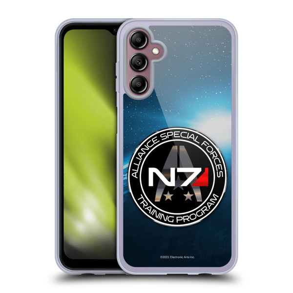 EA Bioware Mass Effect 3 Badges And Logos N7 Training Program Soft Gel Case for Samsung Galaxy A14 5G