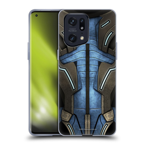 EA Bioware Mass Effect Armor Collection Garrus Vakarian Soft Gel Case for OPPO Find X5 Pro