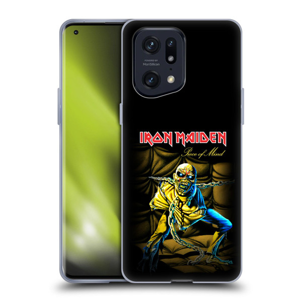 Iron Maiden Album Covers Piece Of Mind Soft Gel Case for OPPO Find X5 Pro