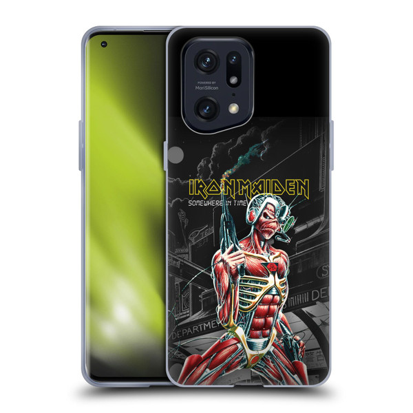 Iron Maiden Album Covers Somewhere Soft Gel Case for OPPO Find X5 Pro