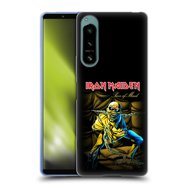 Iron Maiden Album Covers Piece Of Mind Soft Gel Case for Sony Xperia 5 IV