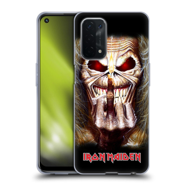 Iron Maiden Art Candle Finger Soft Gel Case for OPPO A54 5G
