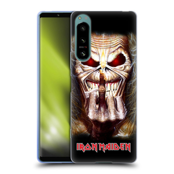 Iron Maiden Art Candle Finger Soft Gel Case for Sony Xperia 5 IV