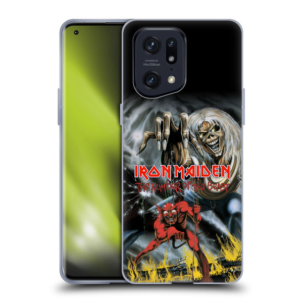 Iron Maiden Graphics The Number Of The Beast Soft Gel Case for OPPO Find X5 Pro