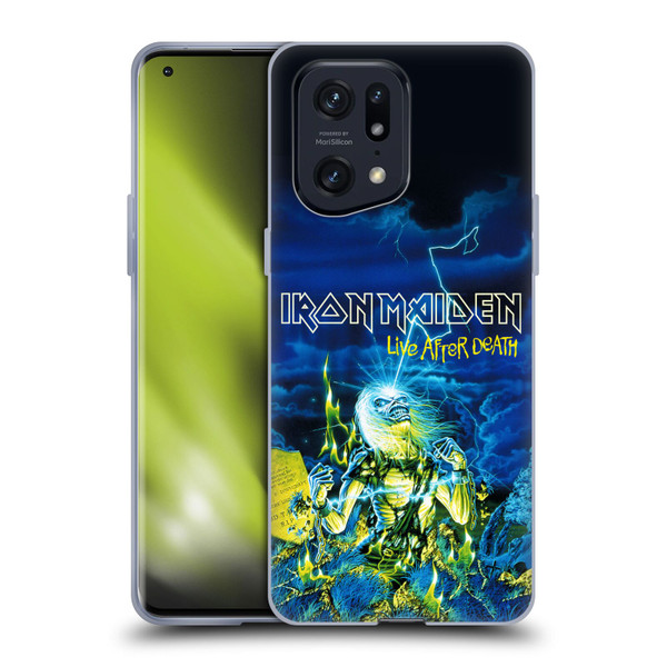 Iron Maiden Tours Live After Death Soft Gel Case for OPPO Find X5 Pro